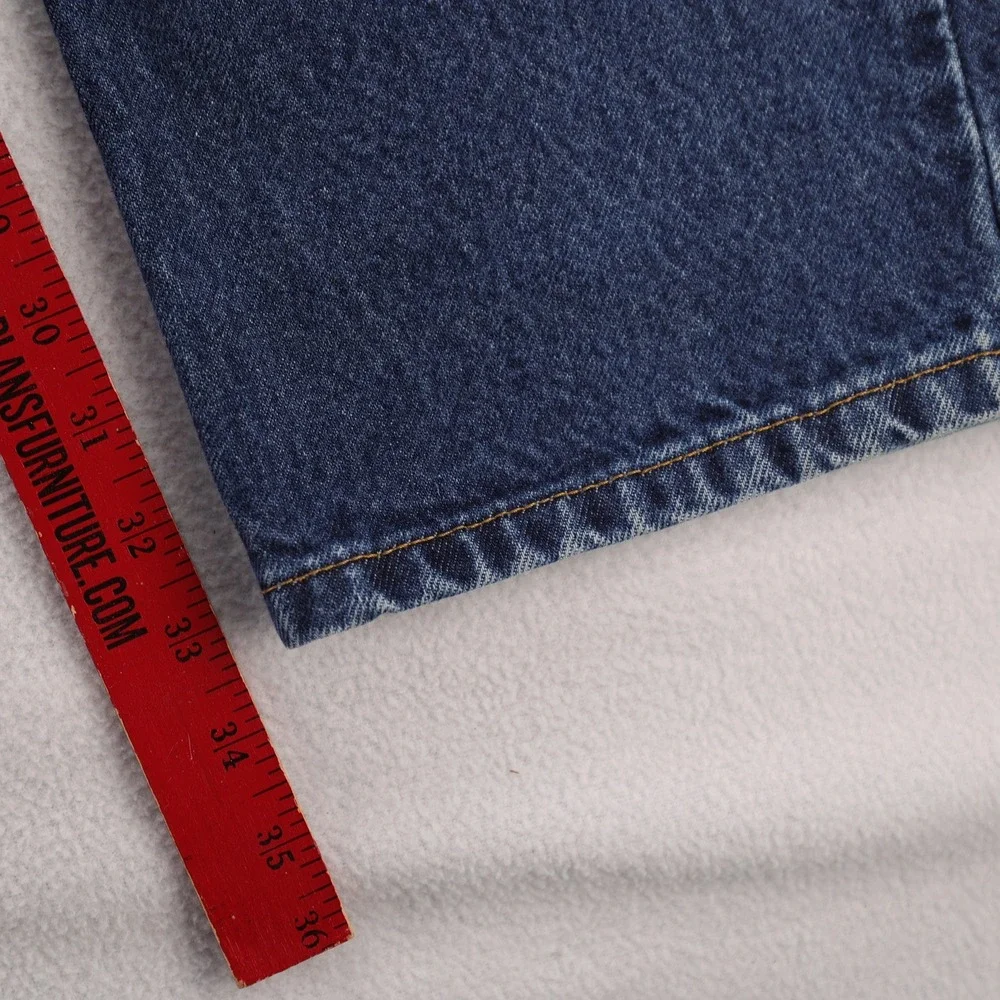 Levis 505 Regular Fit Jeans Mens 36x34 (35x33) Medium Wash Blue Straight Leg Y2K